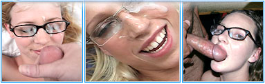 Cum Covered Glasses - Exclusive Cumshot Facial Porn Videos